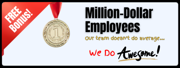 Logo for Million Dollar Employees page - DV7